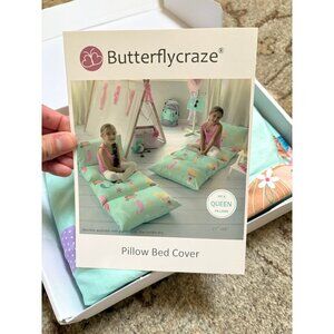 Butterfly Craze Pillow Bed Cover Mermaid Print NEW